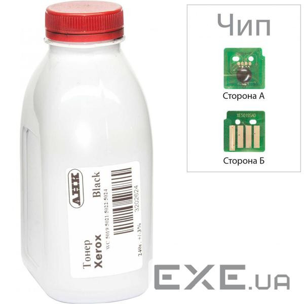 Тонер Xerox WC 5019/5021/5022, 240г Black +chip AHK (3202745)