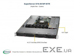 Server platform Supermicro 5019P-WTR (SYS-5019P-WTR)