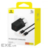 СЗУ Baseus GaN5 Mini Fast Charger Type-C 30W (With Cable Type-C to Type-C 100W 1m) (P10110902523-00)