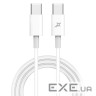 Дата кабель USB-C to USB-C 1.0m 20W CC-03W White Grand-X