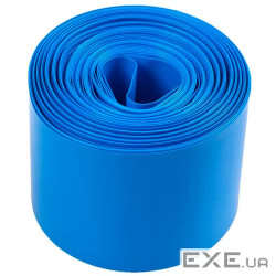 Термоплівка PVC для складання акб LiFePO4, синя, ширина 110мм, довжина 25м (17825)