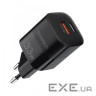 Зарядний пристрій Choetech GaN USB-A/USB-C 33W QC3.0/PD/PPS (PD5006-EU-BK)