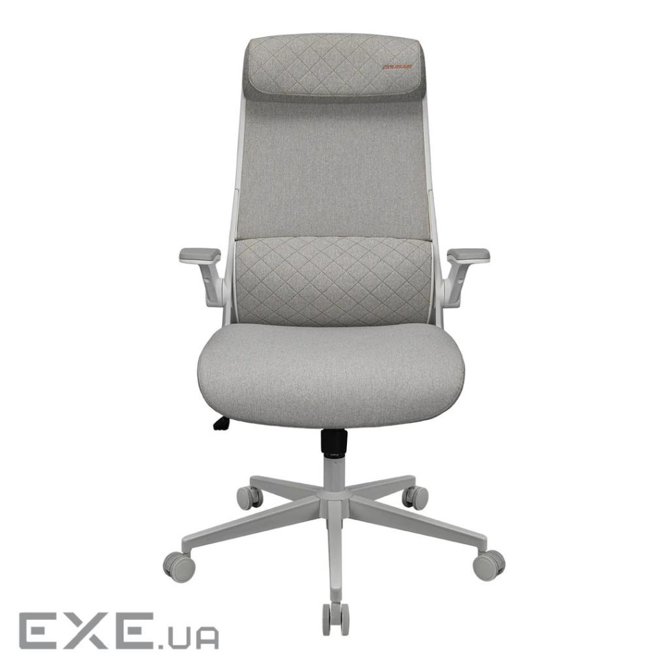 Крісло офісне Cougar Stryder White, текстиль, білий