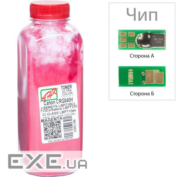Тонер Canon LBP-710/712, 180г Magenta +chip AHK (1505200)