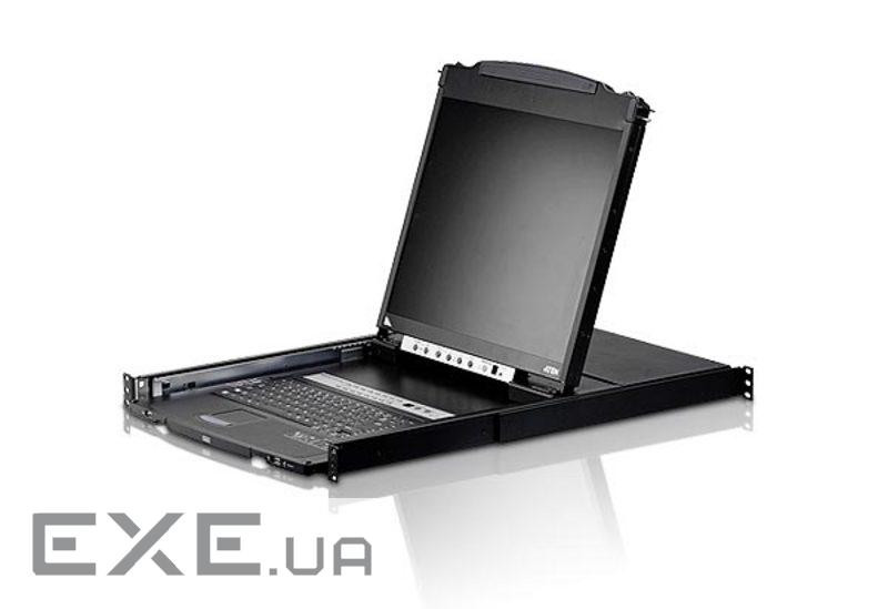 16-портовий KVM комутатор Dual Rail з 19 '' LCD екраном, 19 '', 2 кабелю в комплекті (CL5816N-ATA-RG)