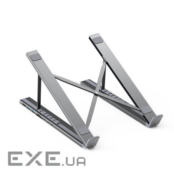 Порт-реплікатор CHOETECH M19 7-in-1 USB-C Hub & Laptop Stand (HUB-M48-GY)