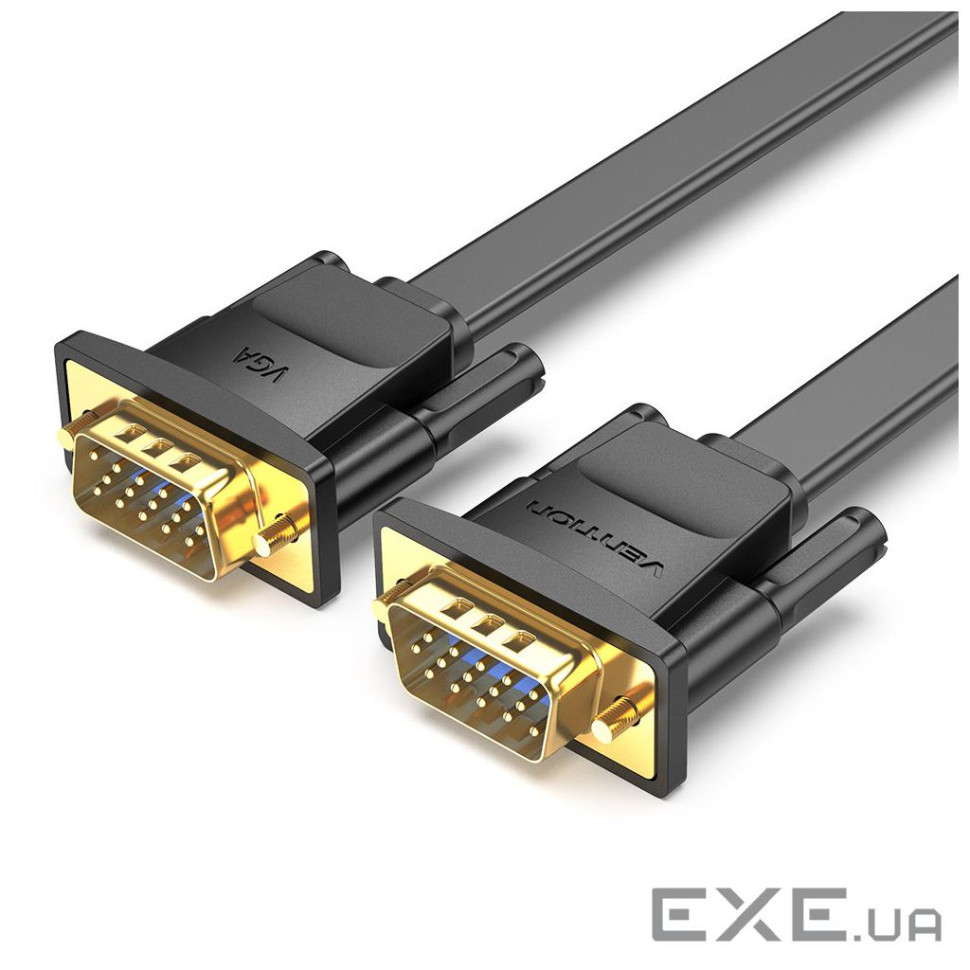 Кабель мультимедійний VGA M to VGA M 1.0m black Vention (LAJWF)