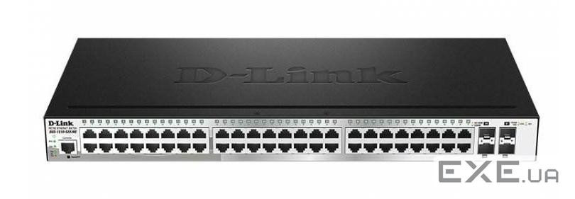 Комутатори DGS-1510-52X/E (48 x 10/100/1000Mbps, 4 x 10G SFP+ ports,