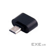 Перехідник OTG USB 2.0 AM to Micro 5P white Dengos (ADP-008-WHITE)