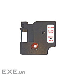 Стрічка для принтера етикеток UKRMARK RL-D-45015P-RE/WT, аналог DYMO S0720550, 12мм х 7м . (CD45015P)