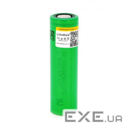 Battery 18650 Li-Ion 2600mah (2450-2650mah), 3.7V (2.75-4.2V), green, PVC BOX Liitoka (Lii-VTC5)