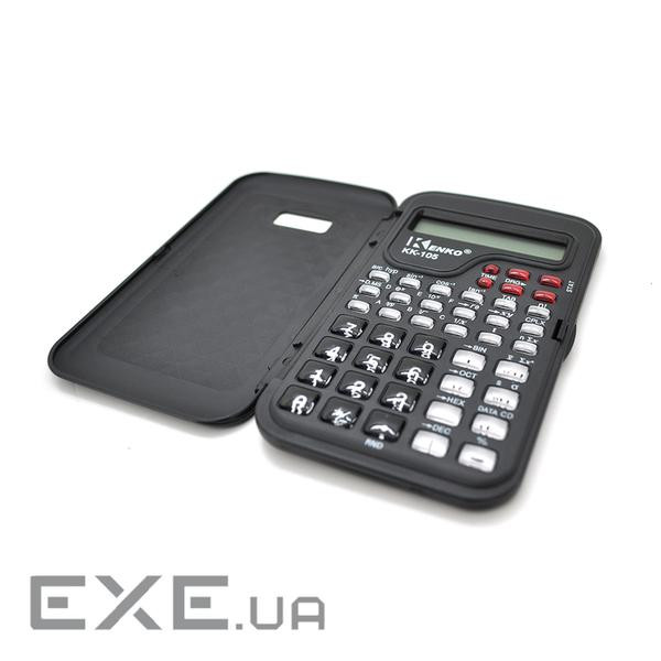 Калькулятор інженерний 105, 44 кнопки, чорний, розміри 132 * 77 * 13мм, BOX (KK-105) , BOX (KK-105)