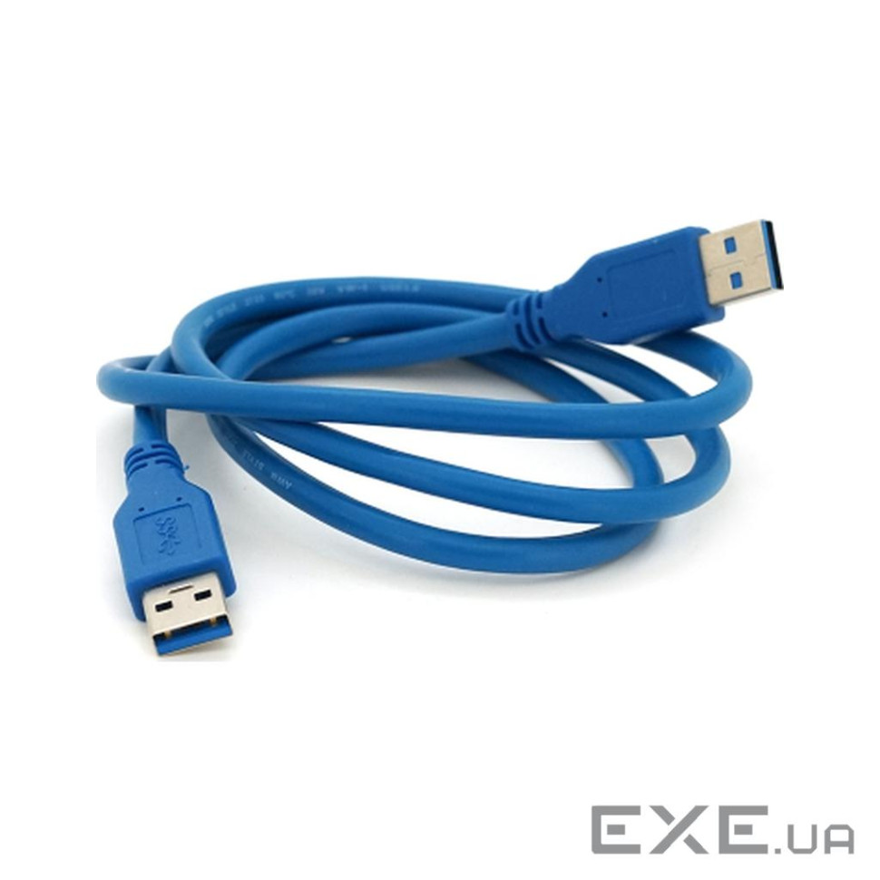 Дата кабель USB 3.0 AM/AM 1.0m Blue Voltronic (YT-3.0AM+AM-1.0)