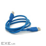Дата кабель USB 3.0 AM/AM 1.0m Blue Voltronic (YT-3.0AM+AM-1.0)