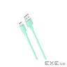 Дата кабель USB 2.0 AM to Micro 5P 1.0m 2.4A green XO (NB156-M-GR)
