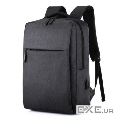Рюкзак для ноутбука Merlion 14", вихід під USB-кабель, 32х11х41 см, Black (YT-B14-USB-BL)