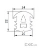 Уплотнитель для солнечных панелей (24*22*20 мм), EPDM (38994)