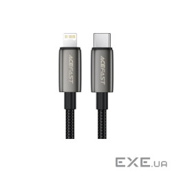 Дата кабель USB 2.0 AM to Lightning 1.2m 30W nylon black Acefast (6974316285410)