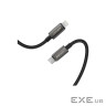 Дата кабель USB 2.0 AM to Lightning 1.2m 30W nylon black Acefast (6974316285410)