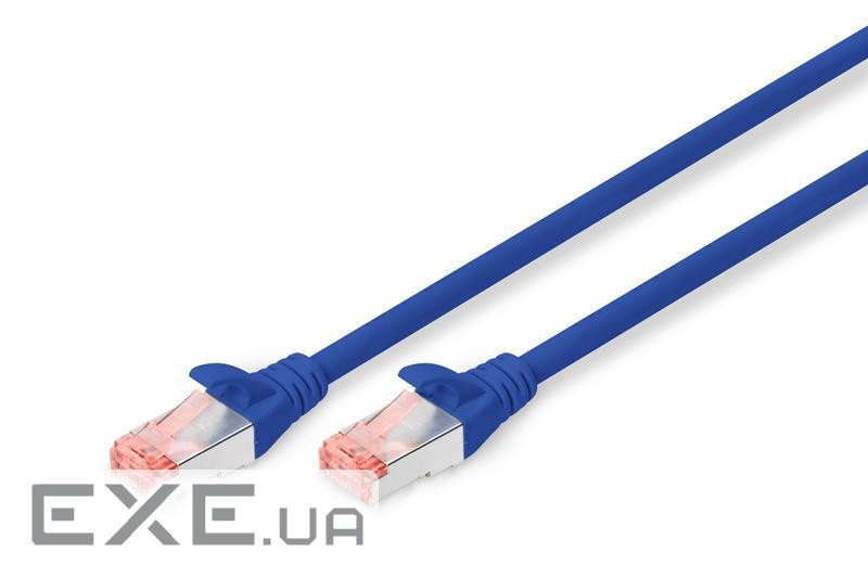 Патч-корд 1м , CAT 6 S-FTP, AWG 27/7, LSZH, blue Digitus (DK-1644-010/B)