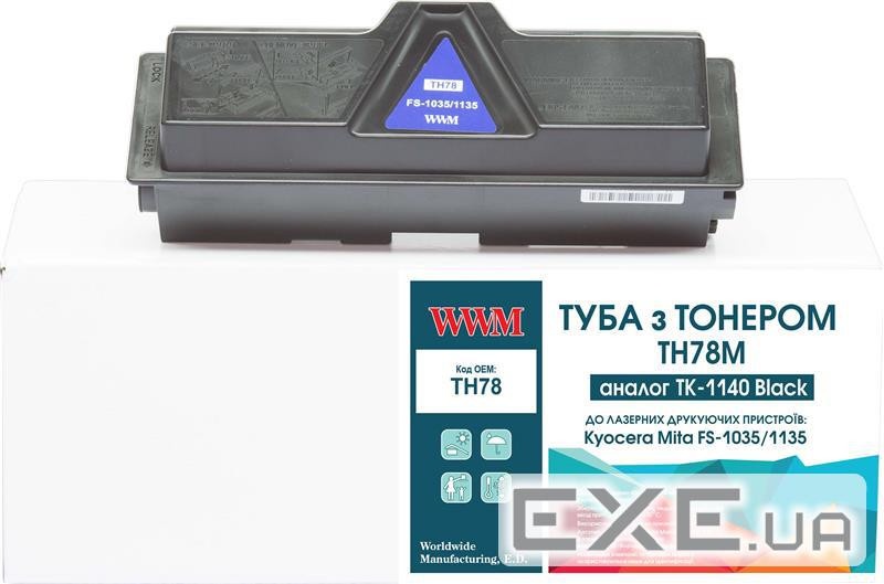 Тонер-картридж WWM Kyocera TK-1140 chip (TH78)
