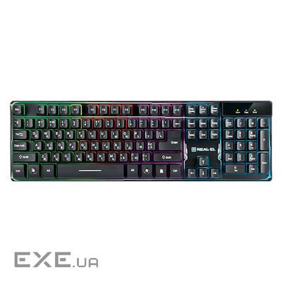 Клавіатура REAL-EL 8700 Gaming Backlit, black (8700 Gaming Backlit black)