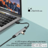 USB-хаб Promate LiteHub-4 USB Type-C Grey (litehub-4.grey)