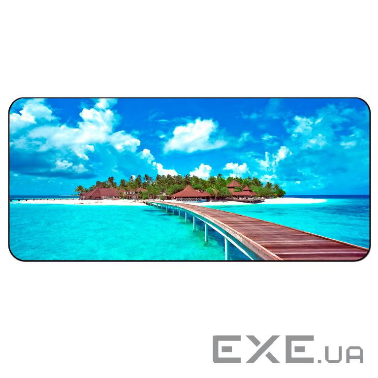 Килимок 300*600 тканинний "Острів" з бічним прошивкою, товщина 2 мм, Пакет (H362) (H362)