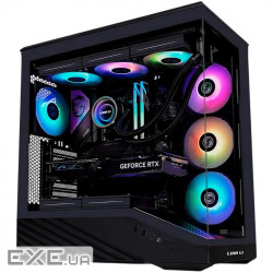Корпус для ПК, Lian Li V100R case with pre-installed four 120mm RGB PWM fan, Black (G99.V100RX.01)