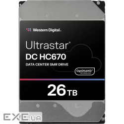Жорсткий диск 3.5" 26TB Ultrastar DC HC670 WD (0F61452 / WSH722626ALN607)
