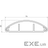 Кабельний канал (темно сірий) 74х20мм, Серія LО для підлоги, ПВХ (LO 75_LD) (LO 75_LD)