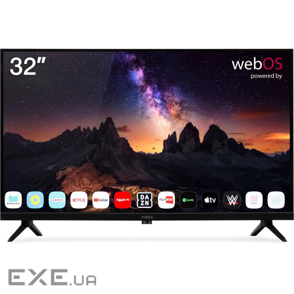 Телевізор Vinga S32HD26BWEB