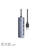 Хаб USB Baseus UltraJoy, Grey, USB 3.0 - 4xUSB 3.0, кабель 50 см, алюмінієвий корп (B0005280B811-01)