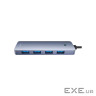 Хаб USB Baseus UltraJoy, Grey, USB 3.0 - 4xUSB 3.0, кабель 50 см, алюмінієвий корп (B0005280B811-01)