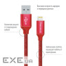 Дата кабель USB 2.0 AM to Lightning 1.0m 2.1А red ColorWay (CW-CBUL004-RD)