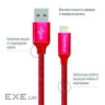 Дата кабель USB 2.0 AM to Lightning 1.0m 2.1А red ColorWay (CW-CBUL004-RD)