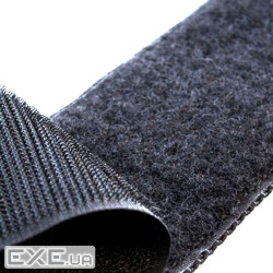 Стяжки на липучці ширина 20мм, рулон 45м, чорні, ціна за рулон (ZD-005 20мм)