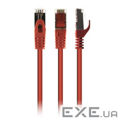 Патч корд PP6A-LSZHCU-R-2M, S / FTP, литий, 50u "штекер із засувкою, 2 м, червоний