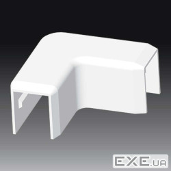 Кут прямий для LHD 17x17 білого кольору, Серія LH, ПВХ (8673_HB) (8673_HB)