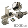 Конектор RJ45 cat.6A STP 8P8C, безінструментальний Kingda (KD-KJ6A-17S)