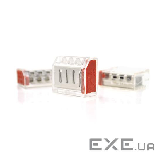 Клема із затискачем 4-провідна WAGO K773-174 для розподільних коробок, 4-pin, прозор (K773-174 / 15)