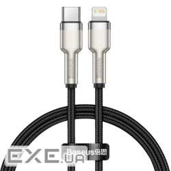 Дата кабель USB-C to Lightning 1.0m Cafule Metal PD 20W black Baseus (CATLJK-A01) (CATLJK-A01 1м)