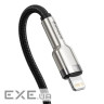 Дата кабель USB-C to Lightning 1.0m Cafule Metal PD 20W black Baseus (CATLJK-A01) (CATLJK-A01 1м)