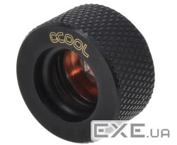 Фітинг Alphacool HT 13mm HardTube compression fitting G1/4 - knurled - deep black (17189)