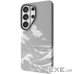 Чехол Proove Gleam Case with Magnetic Ring Samsung Galaxy S25 Ultra white waves (70948 white waves)