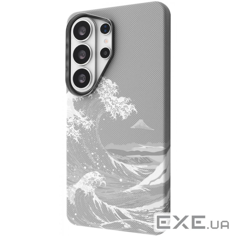 Чехол Proove Gleam Case with Magnetic Ring Samsung Galaxy S25 Ultra white waves (70948 white waves)