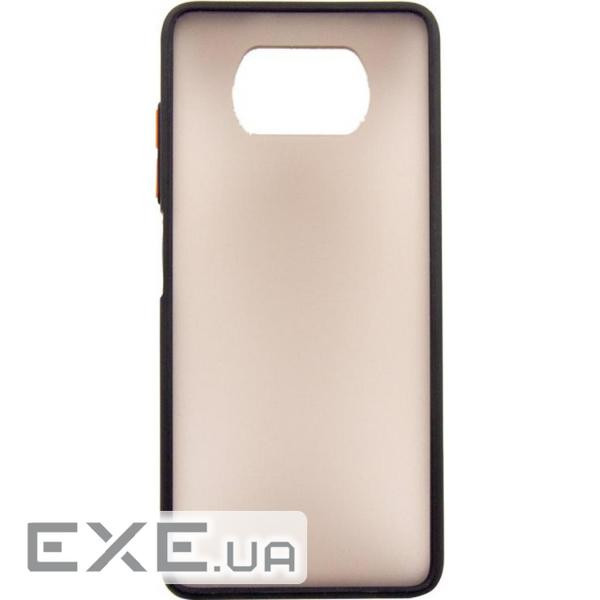 Чохол для моб. телефону Dengos Matt POCO X3, black (DG-TPU-MATT-68)