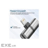 Адаптер Promate Lightning - 2х Lightning (M/F) iHinge Grey (ihinge-lt.grey)