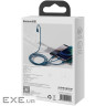 Дата кабель USB 2.0 AM to Lightning + Micro 5P + Type-C 1.5m 3.5A blue Baseus (CAMLTYS-03)