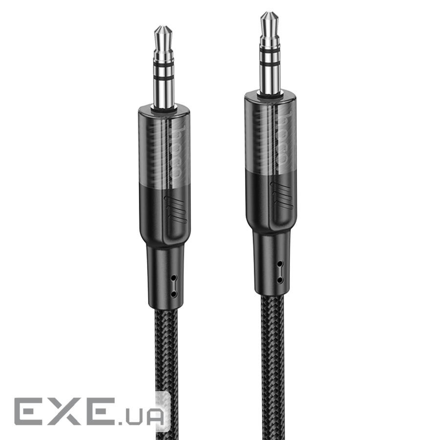 Кабель HOCO UPA27 DC3.5 тато-тато 1.2м, круглий в обплетенні, Black, Box (HOCO UPA27A)